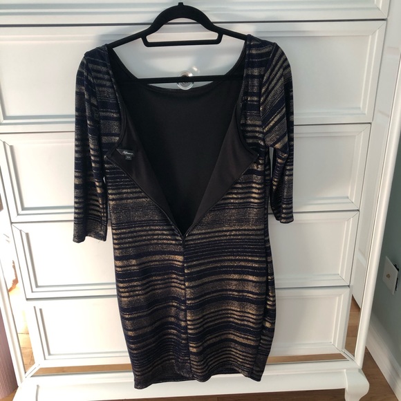 Reitmans Shimmer 3/4 sleeve Dress Size M - Picture 4 of 6